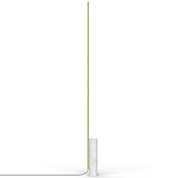 Φωτιστικό Δαπέδου T.O 10761/10762 7,5x160cm Dim Led 750lm 10W 3000K Marble White-Brass Pablo Designs