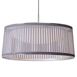 Φωτιστικό Οροφής Solis Drum 24 10322 61x25,4cm Dim Led 2500lm 35W 2700K Silver Pablo Designs