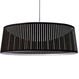 Φωτιστικό Οροφής Solis Drum 36 10298 91,5x30,5cm Dim Led 5600lm 80W 2700K Black Pablo Designs
