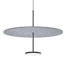 Φωτιστικό Οροφής Sky Sound 24 10570/10579 61x44,4cm Led 1250lm 18W Black-Grey Pablo Designs