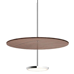 Φωτιστικό Οροφής Sky Dome 18 10570/10584 46x44,4cm Led 1250lm 18W Aluminium-Walnut Pablo Designs
