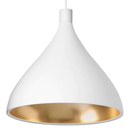 Φωτιστικό Οροφής Swell XL Single M 10592 46x43cm Dim E26 1050lm 13W 3000K White-Brass Pablo Designs