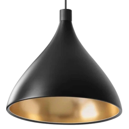 Φωτιστικό Οροφής Swell XL Single M 10593 46x43cm Dim E26 1050lm 13W 3000K Black-Brass Pablo Designs