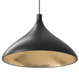 Φωτιστικό Οροφής Swell XL Single W 10596 61x36cm Dim E26 1050lm 13W 3000K Black-Brass Pablo Designs
