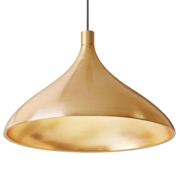 Φωτιστικό Οροφής Swell XL Single W 10597 61x36cm Dim E26 1050lm 13W 3000K Brass Pablo Designs