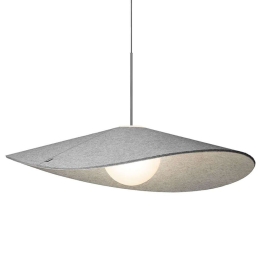 Φωτιστικό Οροφής Bola Felt 42 10691 106x25cm Dim Led 1710lm 20W Chrome-Grey Pablo Designs