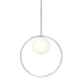 Φωτιστικό Οροφής Bola Halo 12/5 10631 Φ30,5cm Dim Led 390lm 6W Chrome Pablo Designs