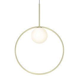 Φωτιστικό Οροφής Bola Halo 18/6 10633 Φ45,7cm Dim Led 1100lm 12W Brass Pablo Designs