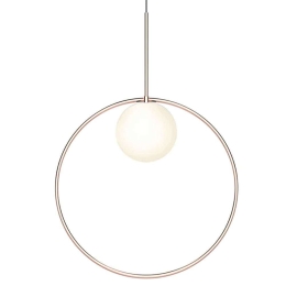 Φωτιστικό Οροφής Bola Halo 18/6 10635 Φ45,7cm Dim Led 1100lm 12W Rose Gold Pablo Designs