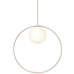 Φωτιστικό Οροφής Bola Halo 22/8 10638 Φ56cm Dim Led 1710lm 20W Rose Gold Pablo Designs