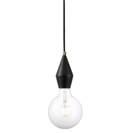 Φωτιστικό Οροφής Κρεμαστό Aud 45643003 E27 6,5x30cm Black Nordlux