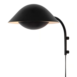 Φωτιστικό Τοίχου Freya 2213101003 E14 26x35cm Black Nordlux