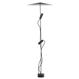 Φωτιστικό Δαπέδου Clap 75705-233P 40x126,6cm Led 2x6W 3000K Black Faro Barcelona
