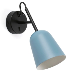 Φωτιστικό Τοίχου - Απλίκα Studio 28274 11x22,4x22,8cm 1xE14 8W Light Blue Faro Barcelona