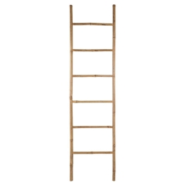 Σκάλα Natural pakoworld ξύλινη bamboo φυσικό 50x3x190,5εκ