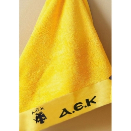 Πετσέτα Α.Ε.Κ. 1924 Yellow Palamaiki Προσώπου 50x100cm 100% Βαμβάκι