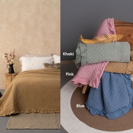 Κουβερλί Jocelyn Pink Palamaiki King Size 260x240cm Microfiber