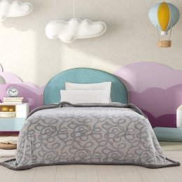 Κουβέρτα Παιδική Luminous Trip Grey Palamaiki Μονό 160x220cm Flannel