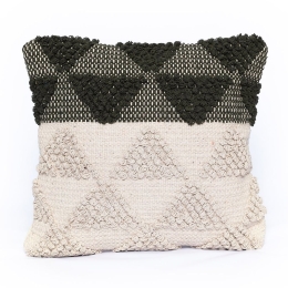 Μαξιλαροθήκη Διακοσμητική Troi Green Palamaiki 45X45 100% Βαμβάκι