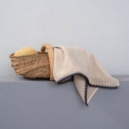 Πετσέτα Brooklyn Beige Palamaiki Σώματος 100x150cm 100% Βαμβάκι