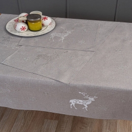 Σουπλά Χριστουγεννιάτικα CD04 (Σετ 2τμχ) Grey Palamaiki 35x45cm