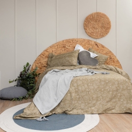 Σεντόνια FL6154 Με Λάστιχο (Σετ 3τμχ) Beige Palamaiki Μονό 110x230cm 100% Βαμβάκι