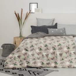 Κουβερτοπάπλωμα Blake Grey Palamaiki Υπέρδιπλο 220x240cm Πολυέστερ