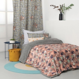 Κουβερτοπάπλωμα Παιδικό Blake Pink Palamaiki Ημίδιπλο 160x220cm Πολυέστερ