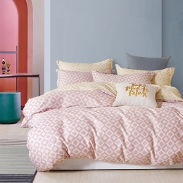 Σεντόνια SD302 (Σετ 3τμχ) Pink Palamaiki Ημίδιπλο 170x260cm 100% Βαμβάκι