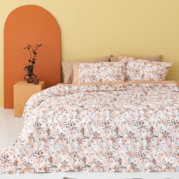 Σεντόνια CB2081 Με Λάστιχο (Σετ 4τμχ) Peach Palamaiki Υπέρδιπλο 170x230cm 100% Βαμβάκι