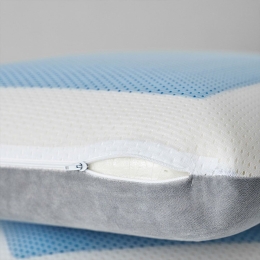 Μαξιλάρι Ύπνου Ανατομικό White Comfort Geloo Grey-Blue Palamaiki 50Χ70 Foam