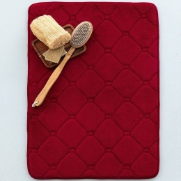 Πατάκι Μπάνιου Memo Red Palamaiki 50 X 80 100% Memory Foam