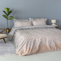 Σεντόνια Pale PAL701 (Σετ 4τμχ) Grey-Beige Palamaiki King Size 285x270cm 100% Βαμβακοσατέν
