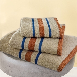 Πετσέτες Nat (Σετ 3τμχ) Beige Palamaiki Σετ Πετσέτες 70x140cm 100% Βαμβάκι