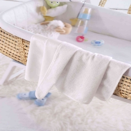 Σελτεδάκι Βρεφικό Basics Λευκό Ρυθμός 50x80cm Βαμβάκι-PVC