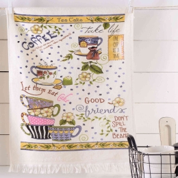 Ποτηρόπανο Tea & Cake Ρυθμός 50x70cm 100% Βαμβάκι