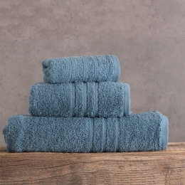 Πετσέτα Σετ Aria 4 Denim 3τμχ. Ρυθμός Σετ Πετσέτες 100% Βαμβάκι