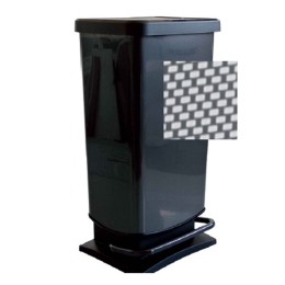 Κάδος Απορριμμάτων Paso 40lt 06904.001 Black Πλαστικό