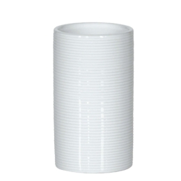 Ποτήρι Tube Ribbed 03211.004 White Spirella Κεραμικό
