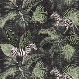 Χαλί Fiori 9112 Black-Green Ezzo 70X140cm