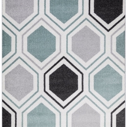 Χαλί Casual A069AJ8  Grey-Black-Mint Ezzo 160X230cm