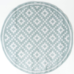Χαλί Chroma B528AJ8  Round Light Blue-Cream Ezzo 160X160 Round