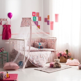 Πάπλωμα Βρεφικό Mouse Pink Vesta Home 110x150cm 100% Βαμβάκι