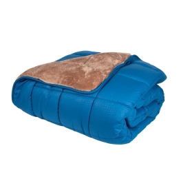 Κουβερτοπάπλωμα 475 Blue - Beige  Astron Υπέρδιπλo 220x240cm Πολυέστερ