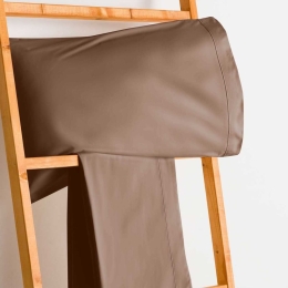 Σεντόνι Synthesis-515 Με Λάστιχο Brown Vesta Home Μονό 100x230cm 100% Βαμβακερό Περκάλι