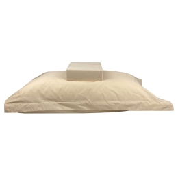 Μαξιλαροθήκες Οxford Πεννιέ 6286 (Σετ 2τμχ) Beige Astron 52X72 100% Βαμβάκι