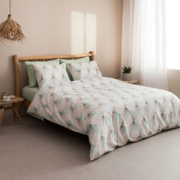 Παπλωματοθήκη Electra-1 (Σετ 2τμχ) Green Vesta Home Μονό 170x240cm 100% Βαμβάκι