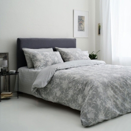 Σεντόνια Nefeli-1 (Σετ 4τμχ) Grey Vesta Home Διπλό 200x260cm 100% Βαμβάκι