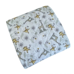 Κουβερλί Παιδικό Monkeys White Astron Μονό 160x240cm 100% Βαμβάκι