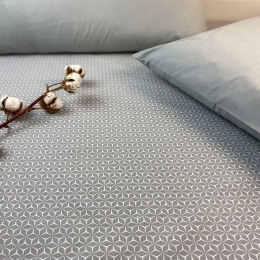 Σεντόνι Lidia 8436 (Σετ 2τμχ) Grey Astron Μονό 175x260cm 100% Βαμβάκι